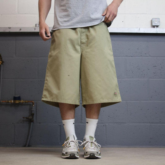 Dickies extra baggy carpenter shorts khaki Twill chino skater style shorts wide long leg