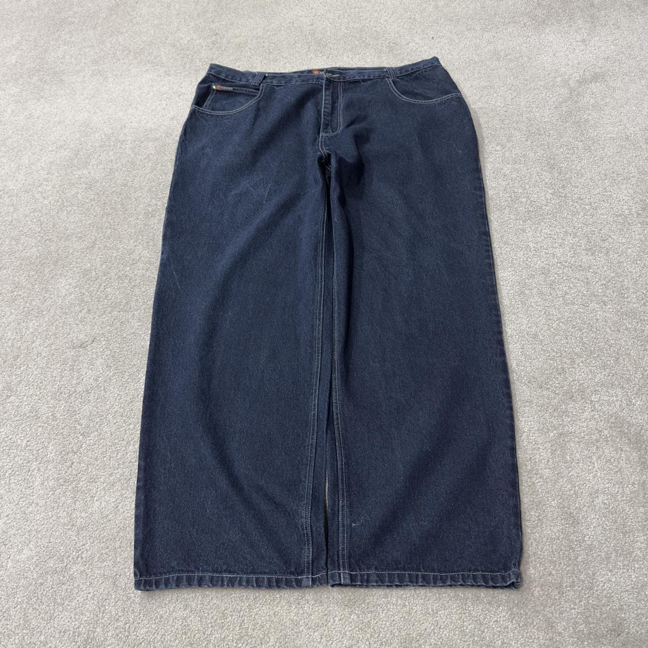 Y2K extra baggy carpenter jeans y2k W44L32 blue denimICEDOUT wide leg skater surf style cargos
