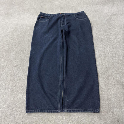 Y2K extra baggy carpenter jeans y2k W44L32 blue denimICEDOUT wide leg skater surf style cargos