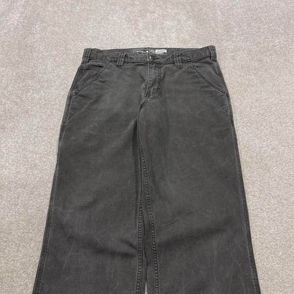 Y2K Carhartt carpenter jeans grey Loose relaxed fit skate style workwear cargo pants
