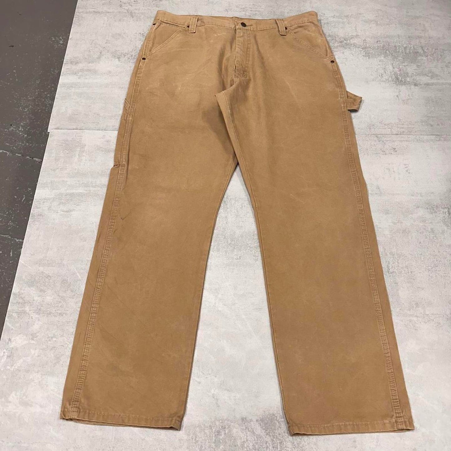 Wrangler carpenter trousers W38L32 tan cargo skater style pants