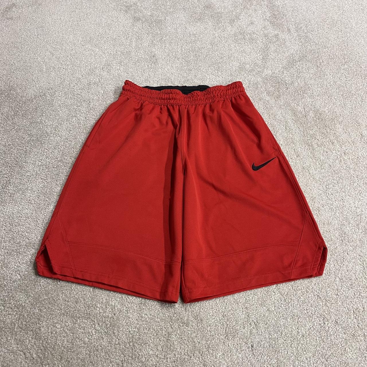 Nike sports shorts y2k Dri-Fit red Loose comfy floaty summer gym shorts