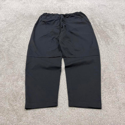 00s Nike tracksuit bottoms y2k XXL loose black joggers embroidered Swoosh logo gym wear trackies