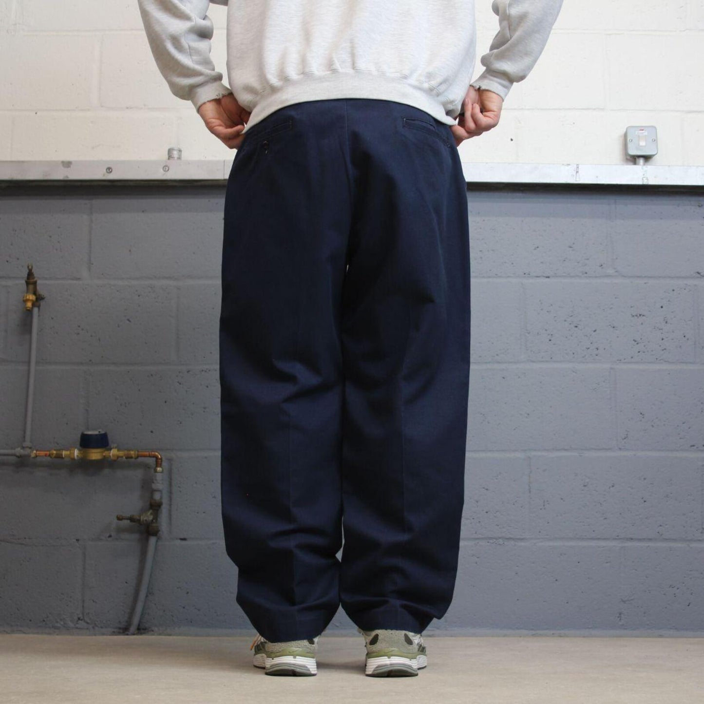 Vintage y2k skater work pants navy W37L30 Straight leg chino style skate trousers Red Kap workwear