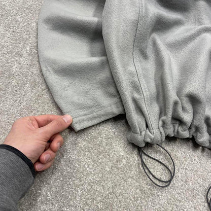 00s Columbia technical fleece XLT men's grey full zip up y2k style autumn adjustable waist