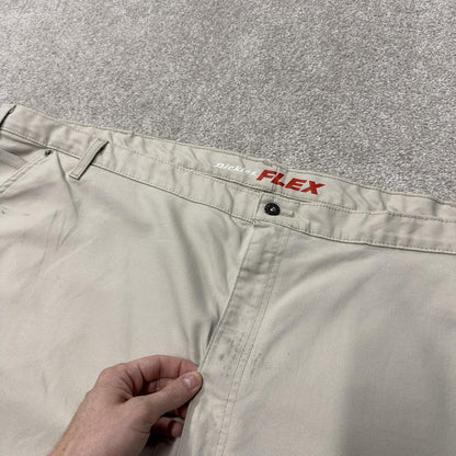 Baggy Dickies carpenter pants wide leg y2k beige Loose canvasy utility skate work trousers