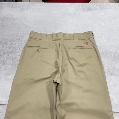 Dickies 874 Pants W32L32 khaki twill chino loose straight 90s style skater pants