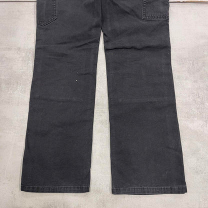 Black Carhartt double knee carpenter pants size 4 W30L30 utility cargo