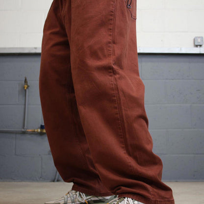 Carhartt carpenter pants loose relaxed fit brick red W44L30 skater cargos