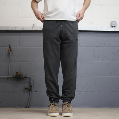 Y2k Grey Puma joggers M Mens sweatpants gymwear embroidered logo