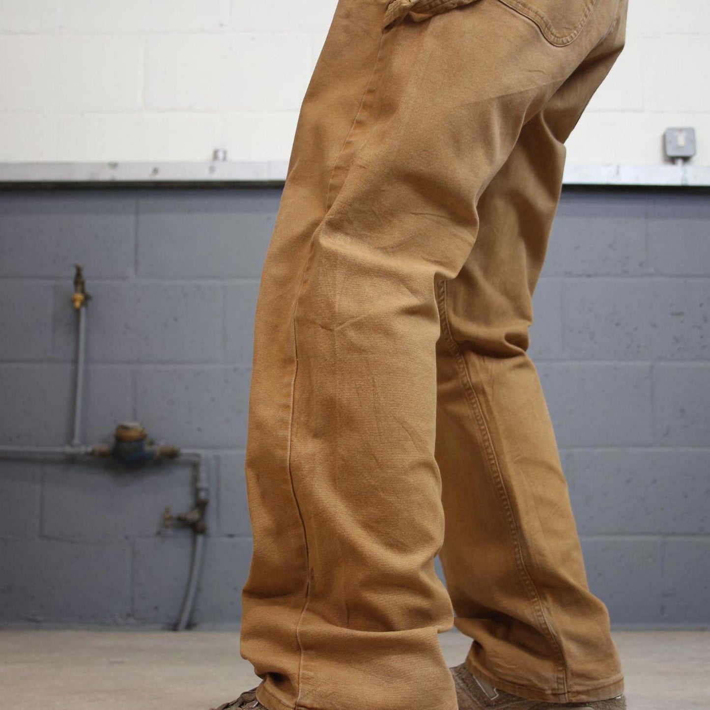 Tan Dickies carpenter jeans W38L30 loose canvas 90s skater style cargo pants