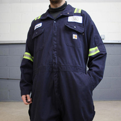 Carhartt FR boilersuit workwear coveralls navy Long sleeve work jumpsuit overalls fire resistant