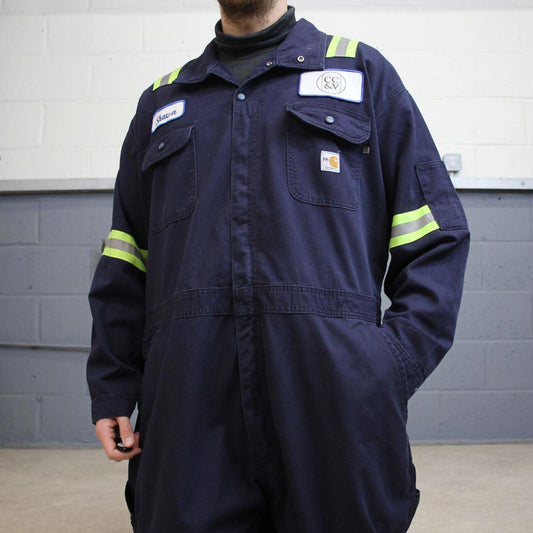 Carhartt FR boilersuit workwear coveralls navy Long sleeve work jumpsuit overalls fire resistant