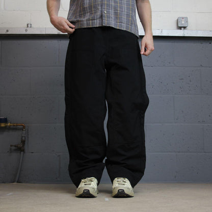 Carhartt baggy waterproof trousers wide leg black rain pants hiking snow pants outdoors technical