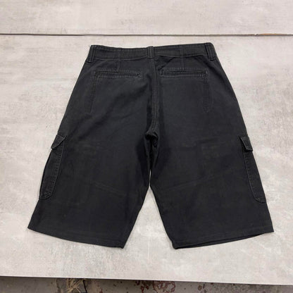 Mens black Wrangler cargo shorts W32