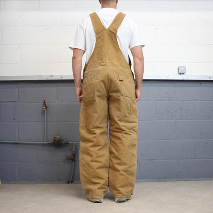 Vintage Carhartt dungarees W40 L31 mens canvas overalls tan utility worker