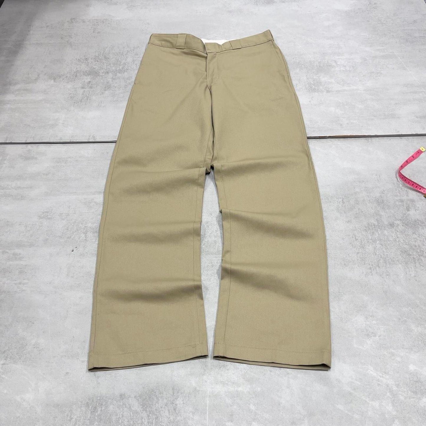 Dickies 874 Pants W32L32 khaki twill chino loose straight 90s style skater pants
