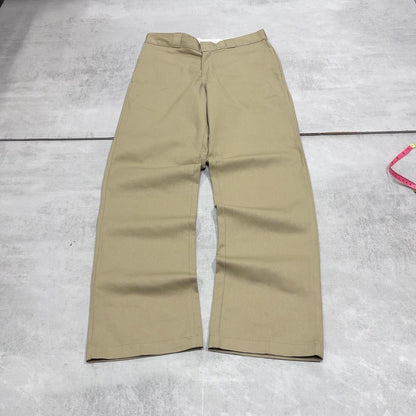 Dickies 874 Pants W32L32 khaki twill chino loose straight 90s style skater pants
