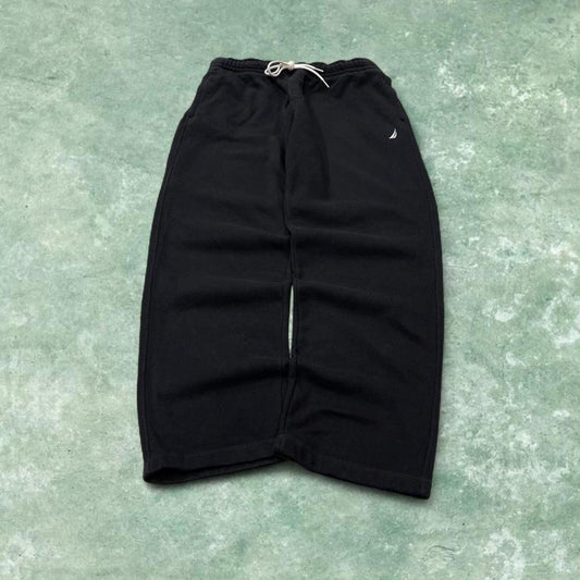 Nautica sweatpants loose black joggers Loose straight embroidered tracksuit bottoms