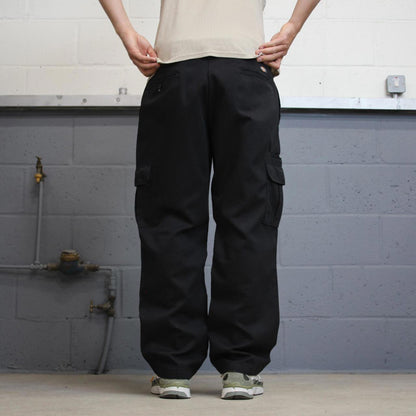 Dickies cargo Pants W38L30 Black twill style chino cargo trousers skater style