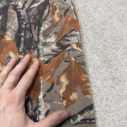 Vintage baggy camo cargo pants khaki Loose Outfitters Ridge camouflage Y2K hunting style trousers