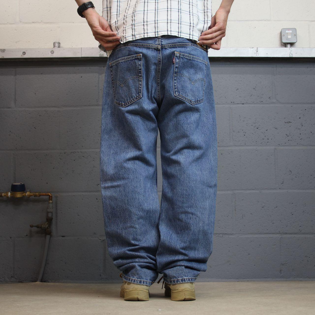 Levi’s 505 jeans Y2K W38L32 blue Levi’s straight leg surf style pants red tab logo
