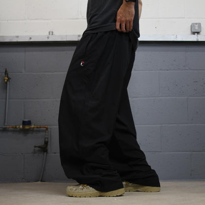 FILA baggy tracksuit bottoms wide leg black