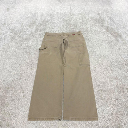Wrangler carpenter jeans skater workwear W32L30 loose khaki denim cargo casual pants