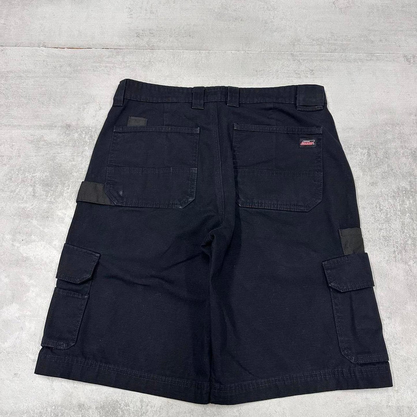 Dickies cargo shorts carpenter black summer canvas skate / work shorts festival