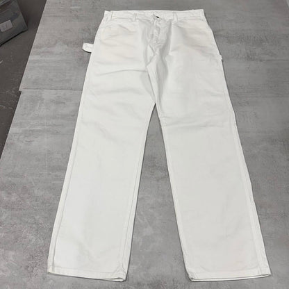 White Dickies carpenter pants W36L32 loose painter work cargos