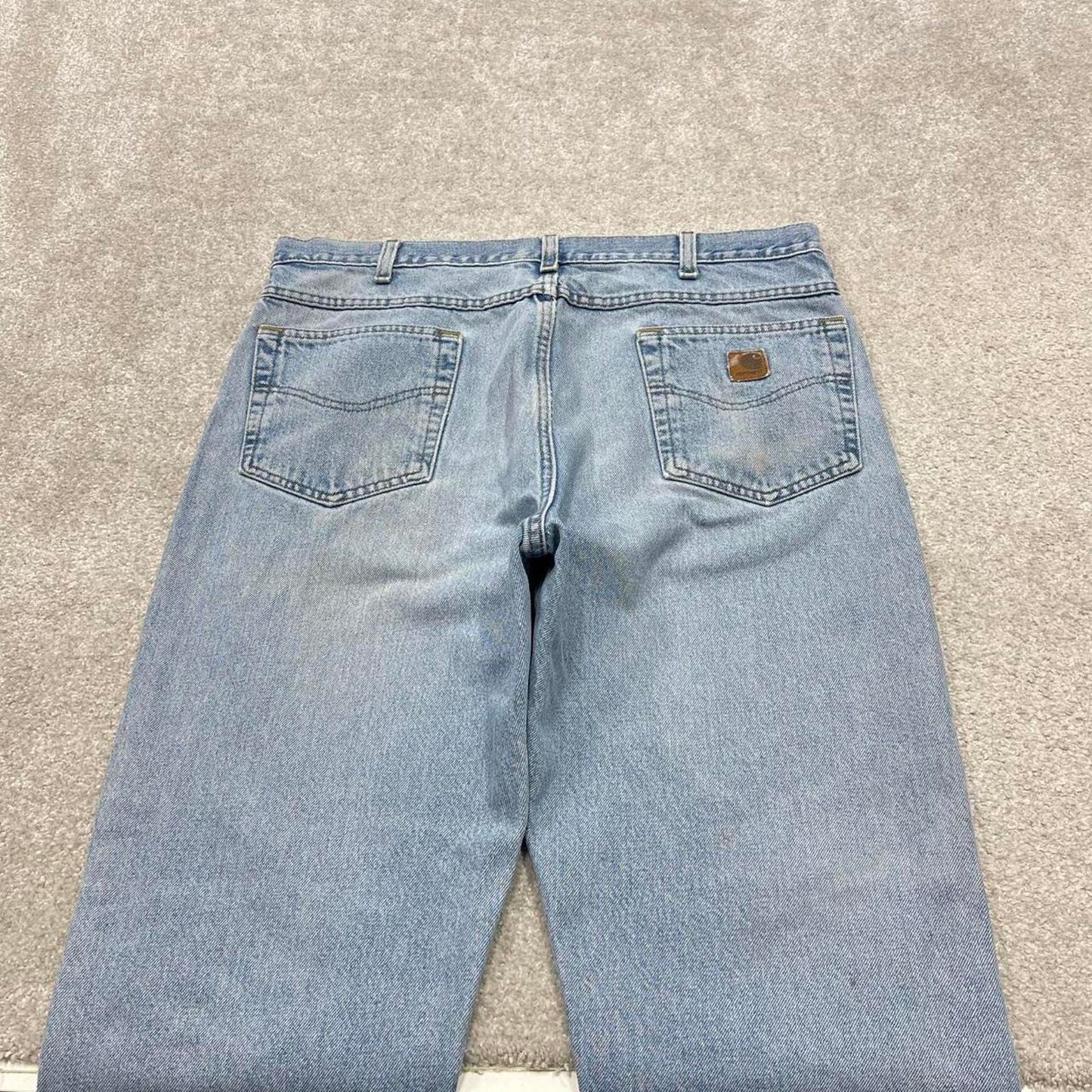 Vintage Y2K Carhartt denim jeans blue Loose straight leg skate style workwear pants