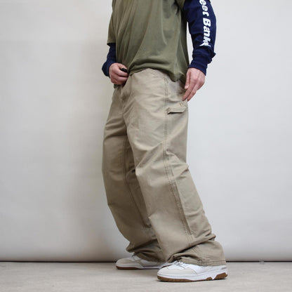 Blue Mountain carpenter trousers W40L34 beige sand 90s workwear skate style cargo pants