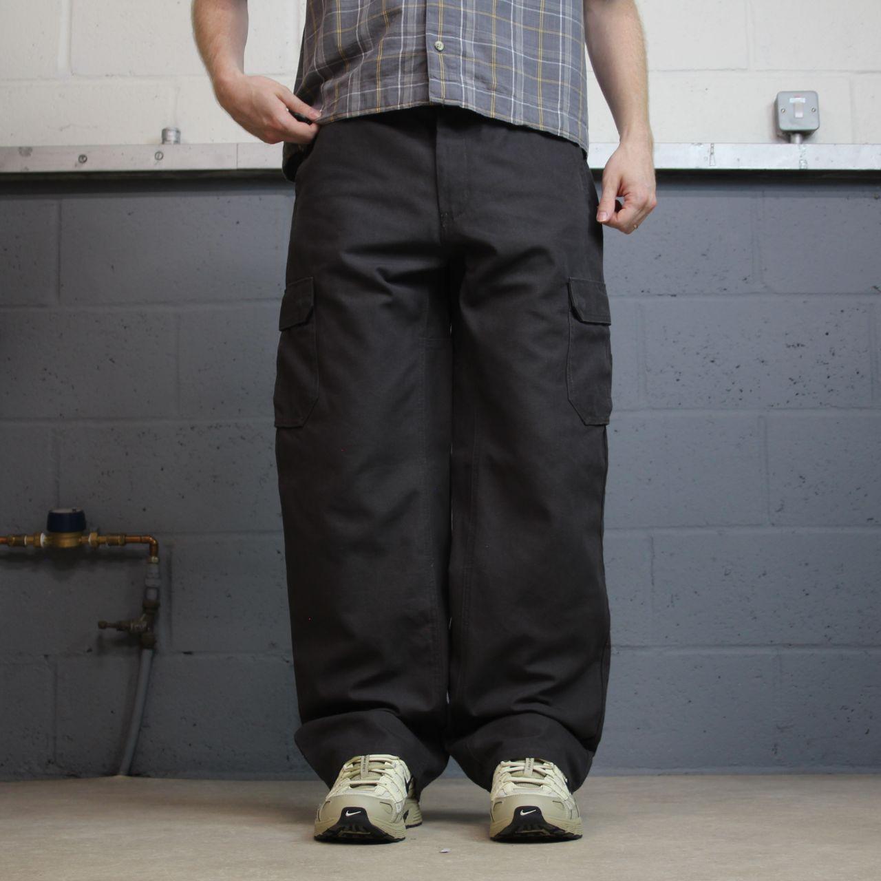 Dickies cargo utility pants W34L32 grey loose leg Chino skate work trousers