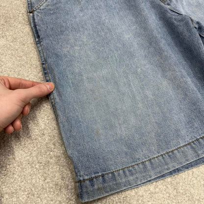 Vintage Y2k carpenter shorts skater style blue Falls creekDenim loose leg summer festival jorts