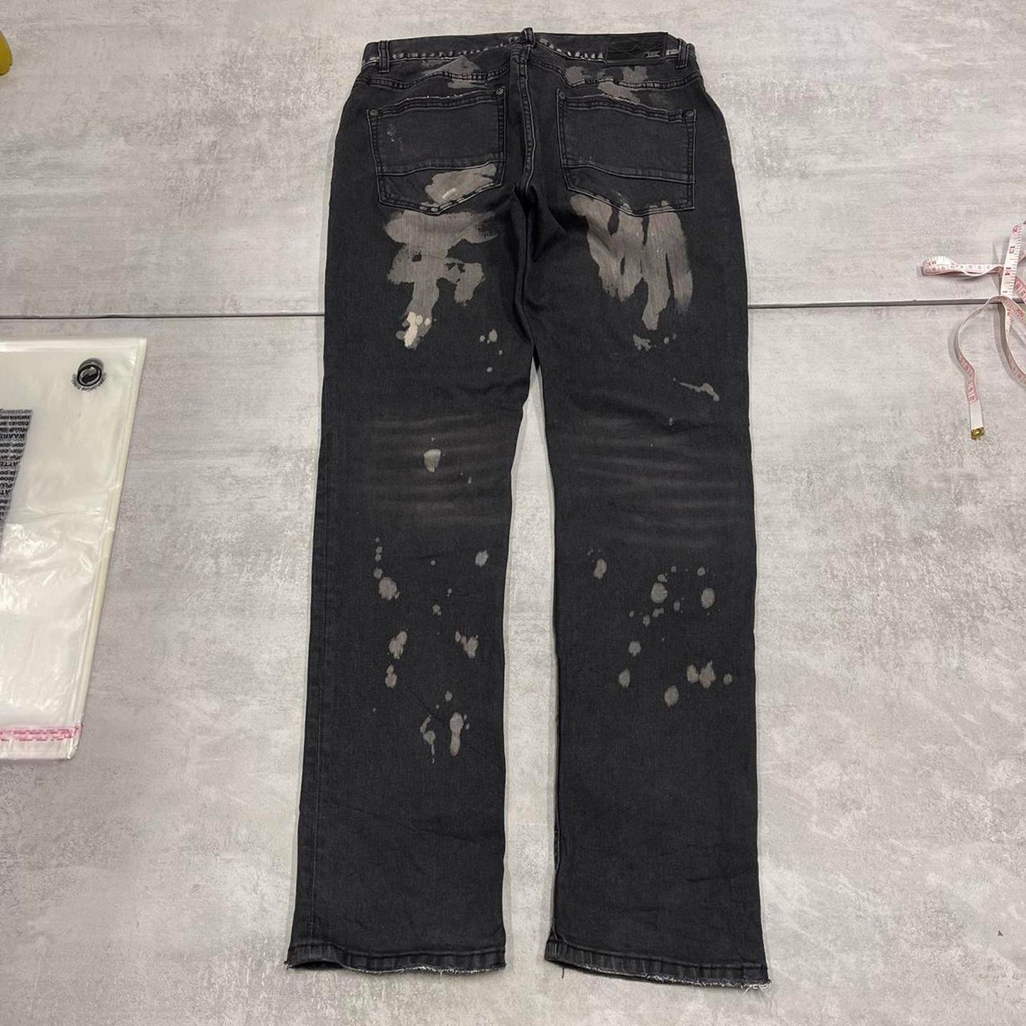 Black International Concepts jeans W32L32 skinny stretch hip hop Y2K jeans