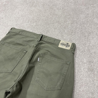Levi’s Silvertab cargo jeans y2k W32L30 green Loose fit skater workwear pant