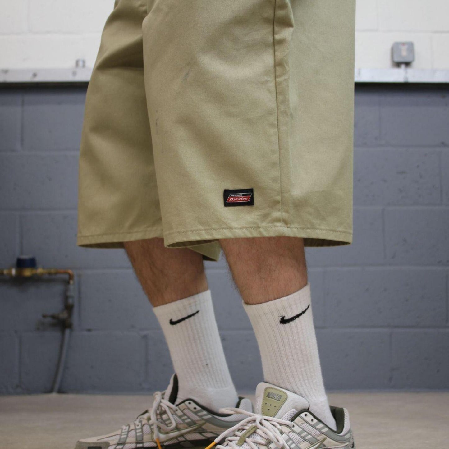 Baggy Dickies shorts carpenter khaki Twill chino skater style shorts long relaxed fit