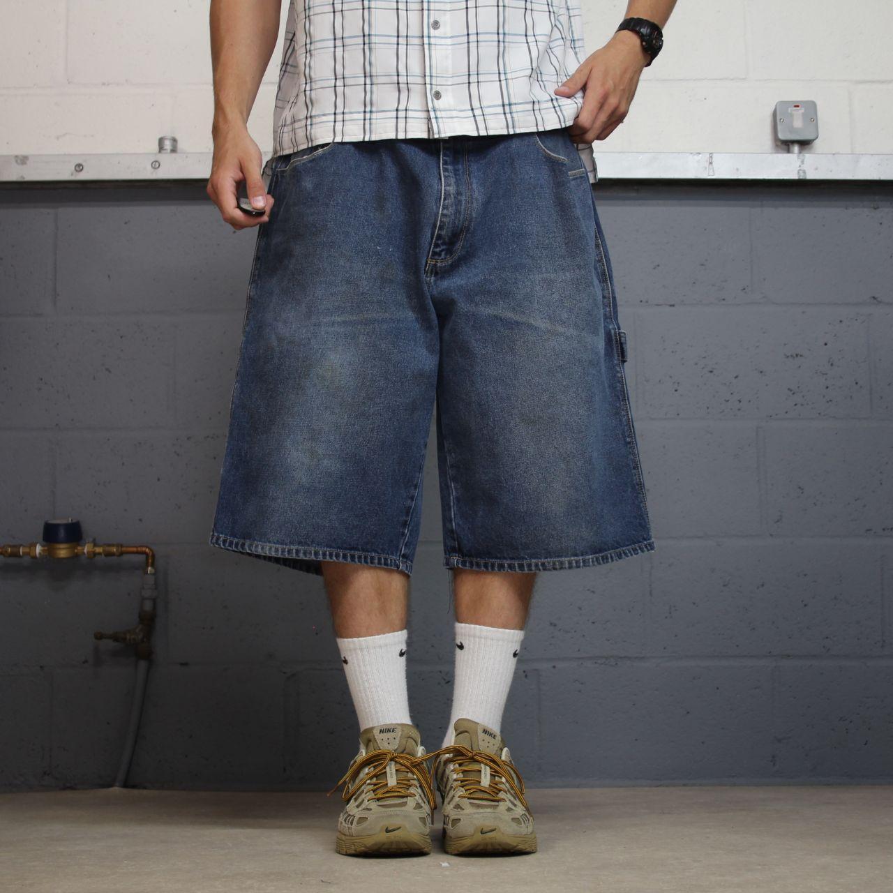 Vintage Ecko unltd baggy denim shorts blue Y2K carpenter cargo summer shorts