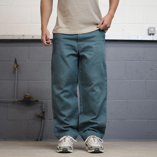 Dickies Pants W36L29 loose turquoise twill chino style skater pants