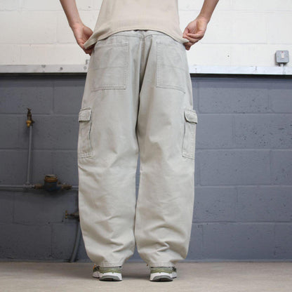 Beige Wrangler carpenter pants W44L29 loose cargo skater style trousers