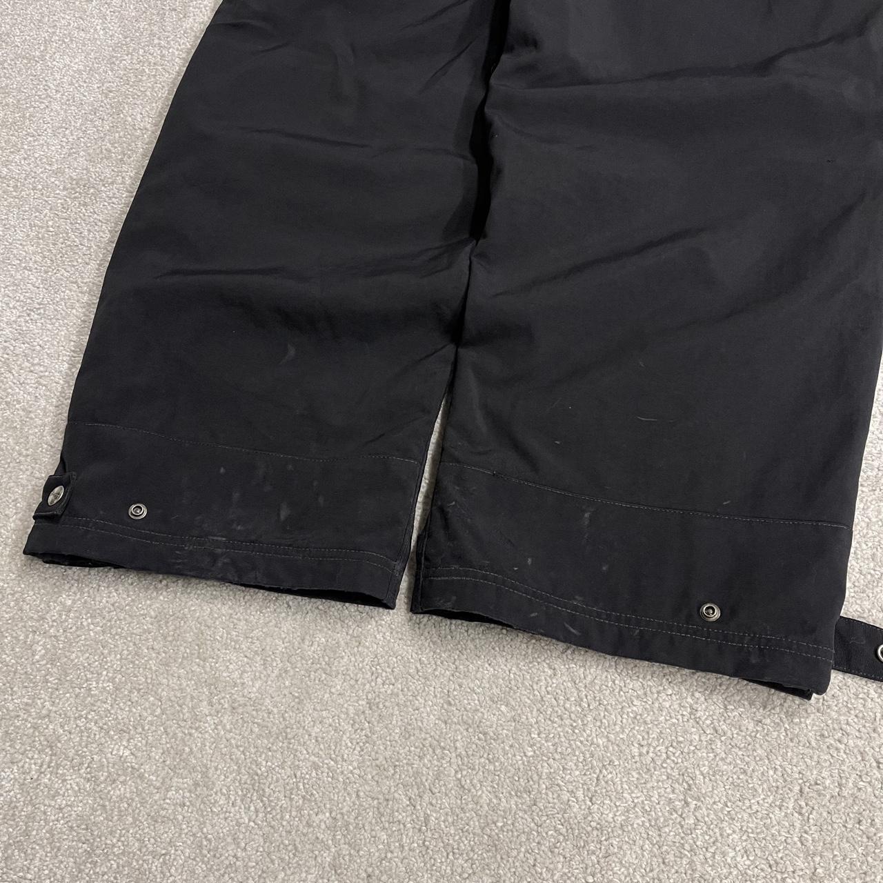 Carhartt baggy waterproof bottoms black Wide leg mesh lined waterproof technical trousers