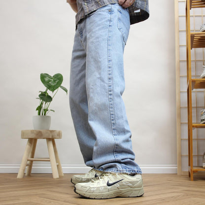 Vintage Carhartt jeans relaxed fit Y2K loose washed blue denim work pants