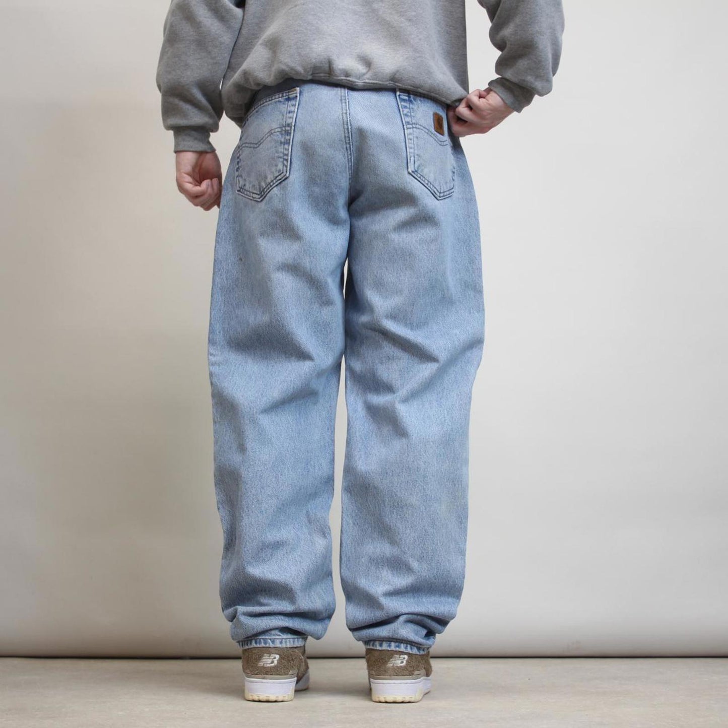 Mens Carhartt jeans W36 L34 loose thick 90s style denim jeans