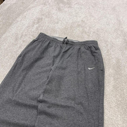 Y2k Nike baggy sweatpants joggers grey Large Loose Swoosh logo tracksuit bottoms