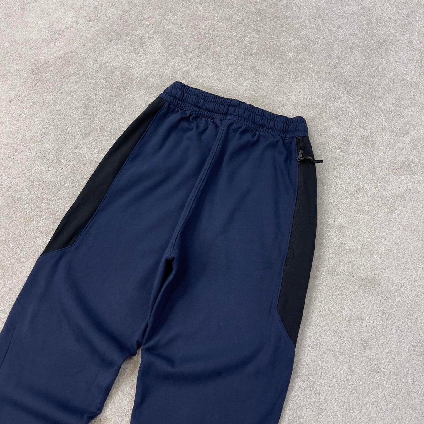 Navy Nike Therma-Fit joggers Small Swoosh logo y2k style sportswear track pants