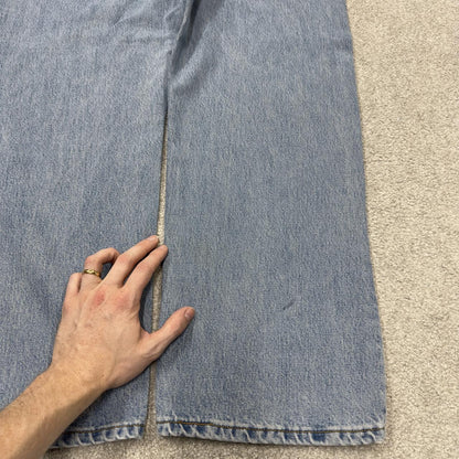 Levi’s 505 jeans Y2K blue denim straight leg 2000s style pants red tab logo