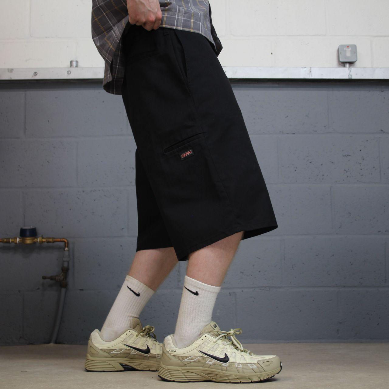 Dickies carpenter long leg chino shorts black Twill style skater shorts long leg festival