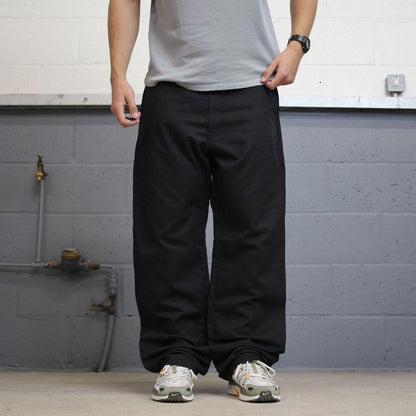 Baggy Dickies Carpenter pants W38 L32 black loose twill chino style skater pants