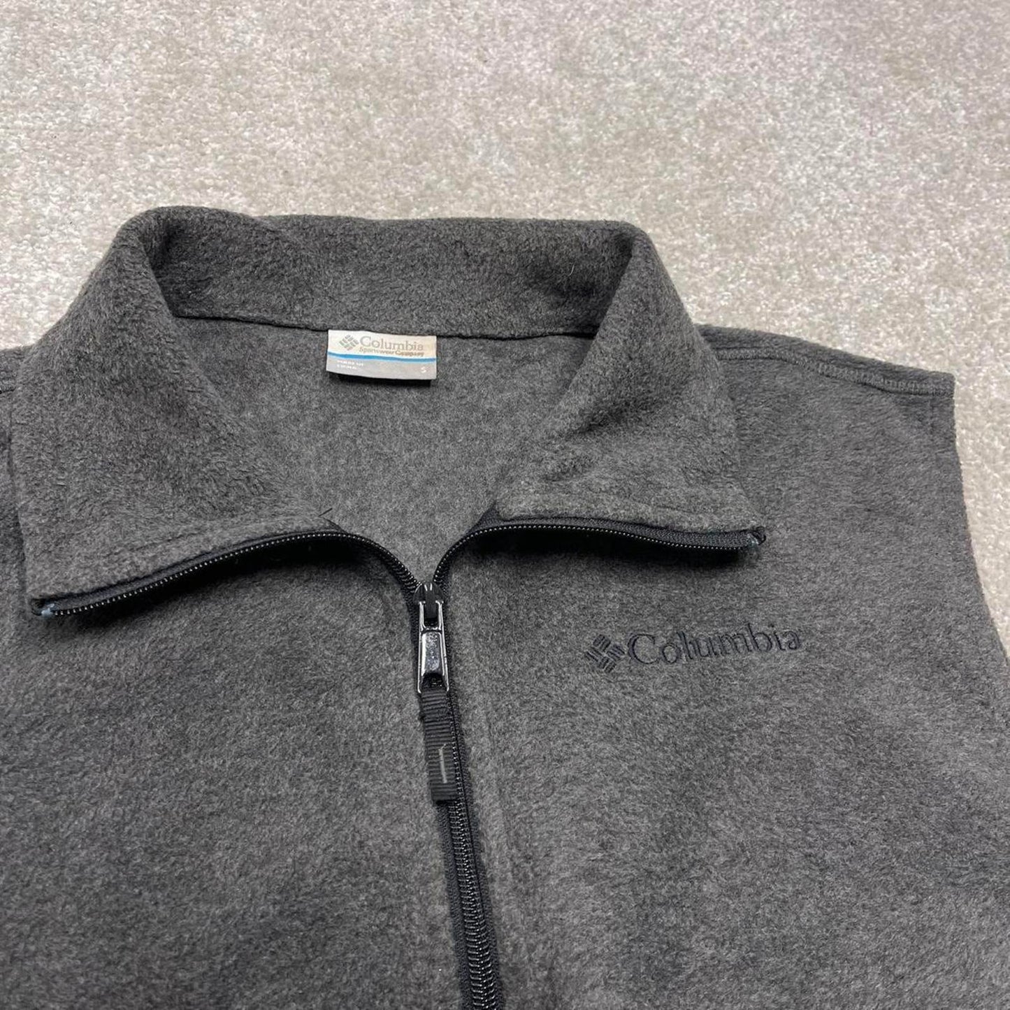 Columbia technical fleece gilet S full zip up y2k style autumn