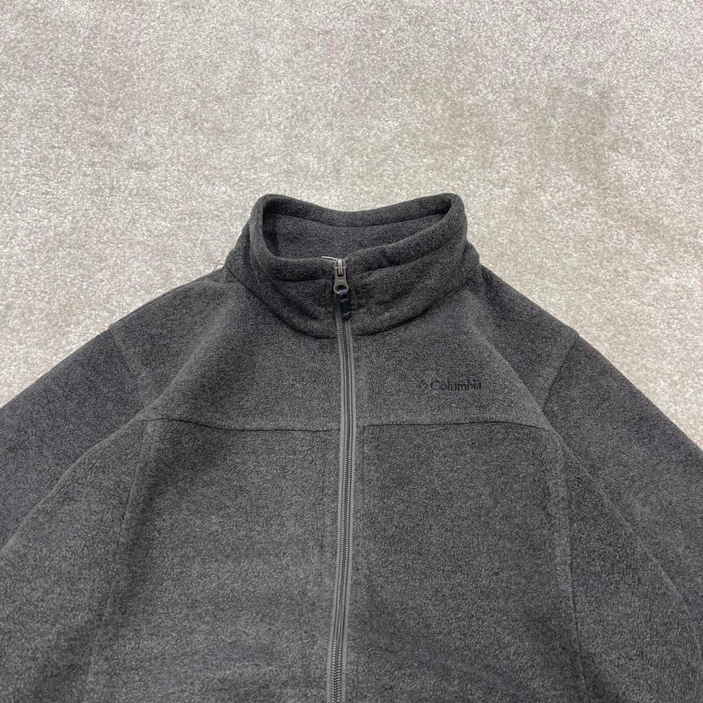 Grey Columbia technical fleece XL women's y2k style full zip up autumn